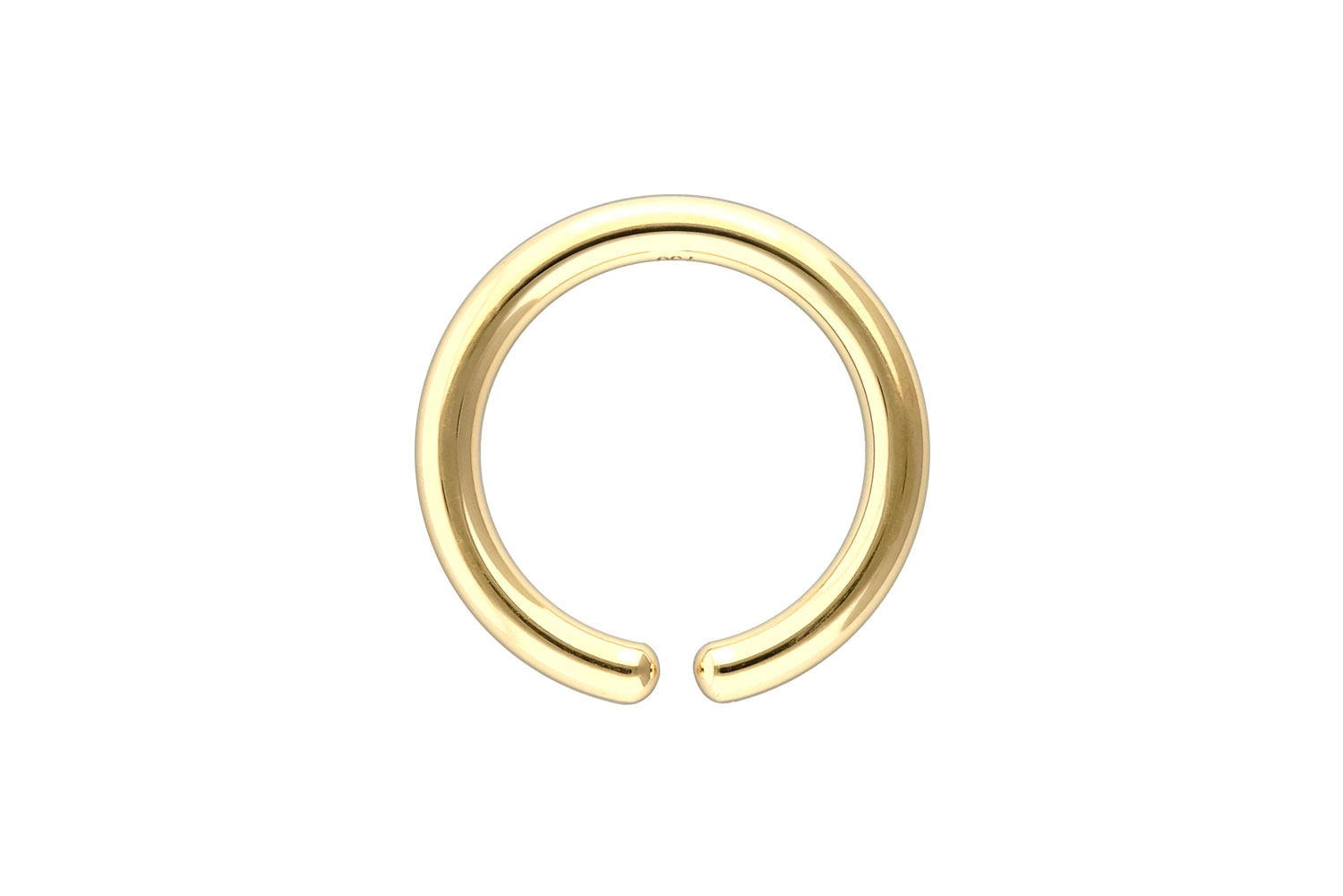 18 Karat Gold O-Ring - biegbar von Piercingline